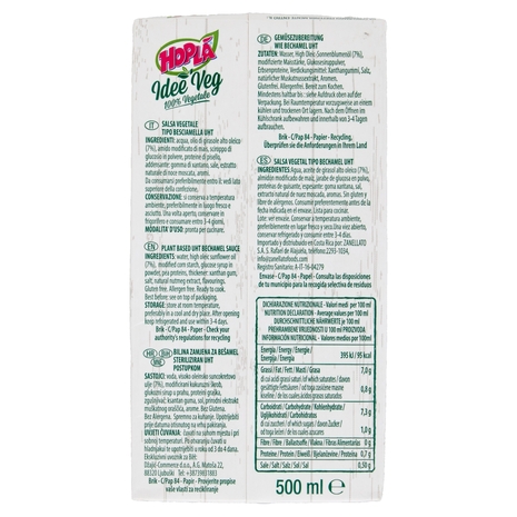 Hoplà Idee Veg Besciamella 500 ml